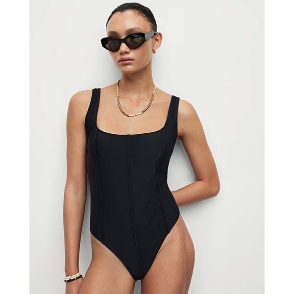 Allsaints Australia Womens Carris Swimsuit Black AU91-768